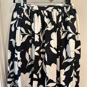 Women's Classic Rose Volume Midi Skirt - kate spade new york x Target, Black/Cre